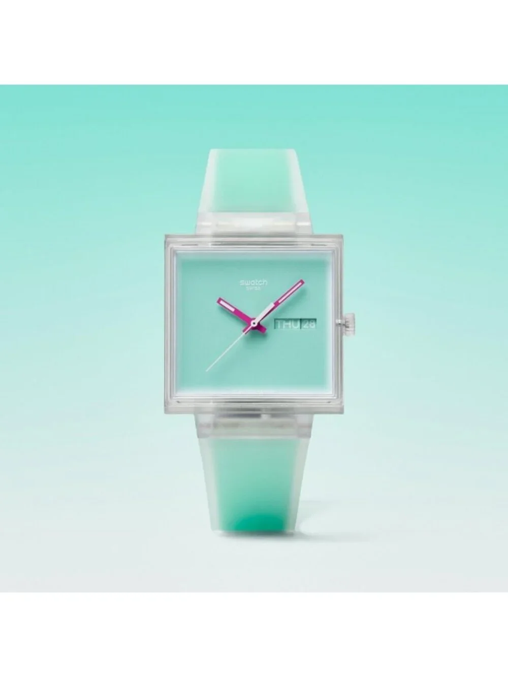 Unisex Green Casual Watch Bio-sourced Quartz Square Analog Stylish Wrist Watch